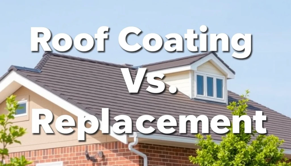 roof coating vs replacement commercial