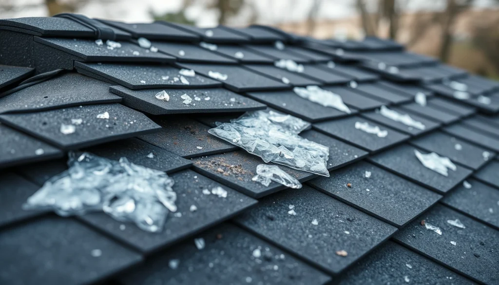 signs of hail damage on roof